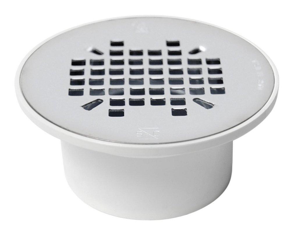 Sioux Chief Hub Plastic White Floor Drain 