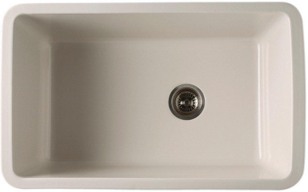 ROHL&reg; Pergame 31-5/8 x 19-5/8 in. No Hole Fireclay Single Bowl Undermount Kitchen Sink 