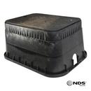 NDS Black 12 x 12 in. Standard Box Overlapping Cover in Black 