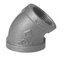 1-1/2 in. NPT 150# Global Galvanized Malleable Iron 45 Degree Elbow