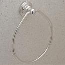 Oval Closed Towel Ring in Polished Nickel