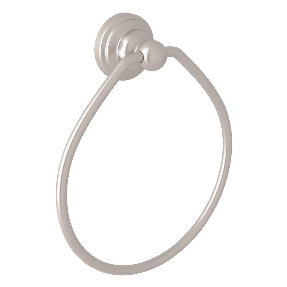 Perrin & Rowe&reg; Satin Nickel 6 in. Towel Ring 