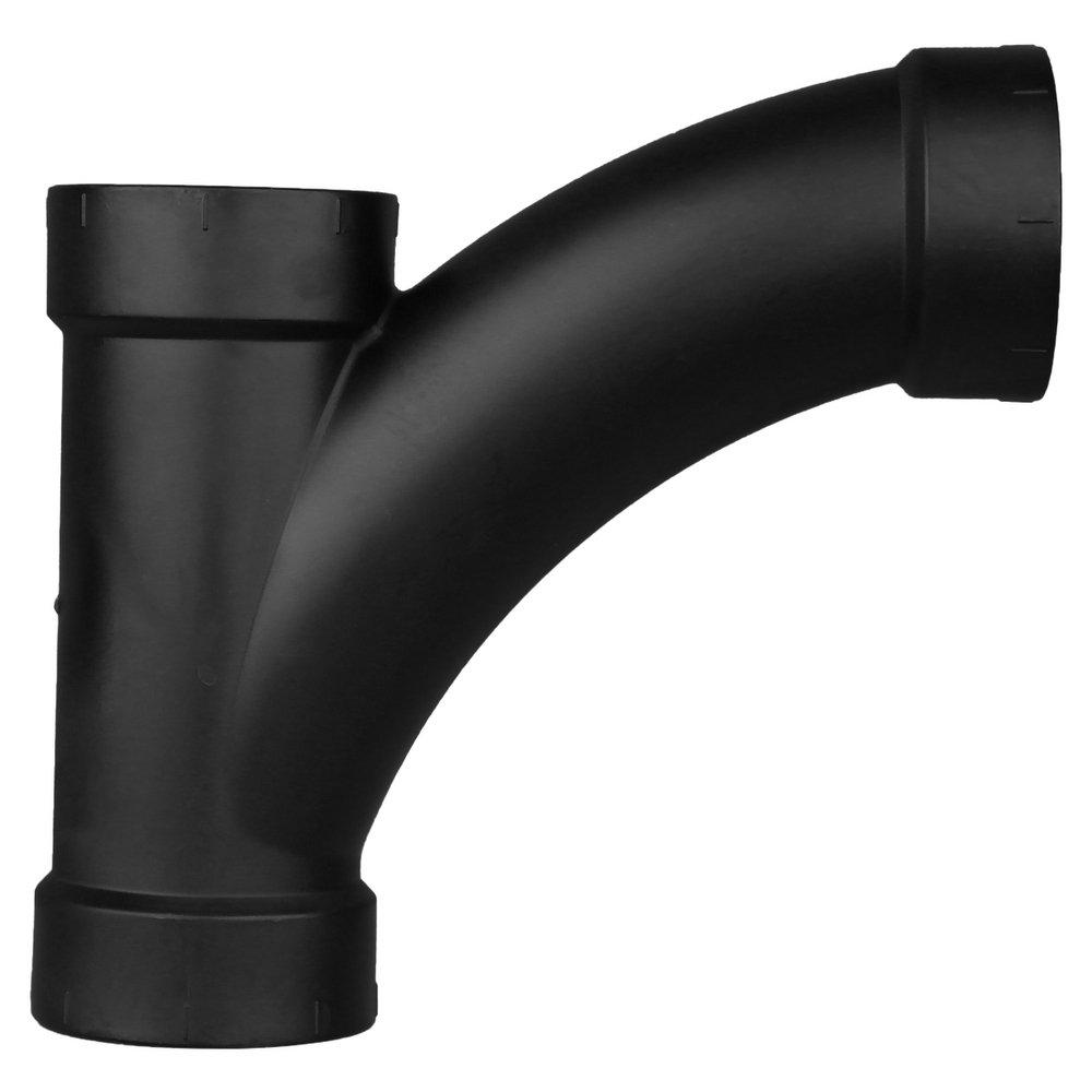 Black ABS DWV Combination Wye 