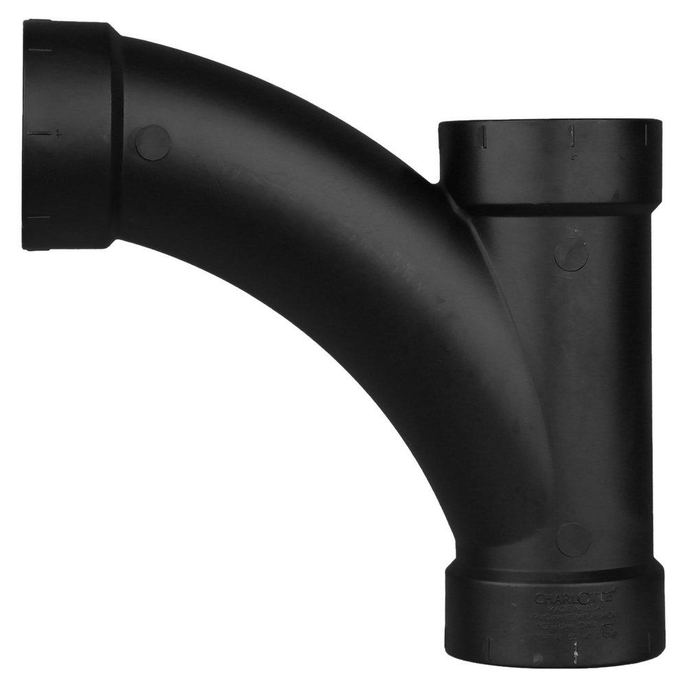 Black ABS DWV Combination Wye 