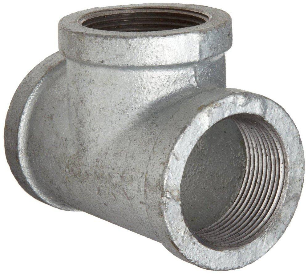 FPT 150# Galvanized Malleable Iron Reducing Tee 