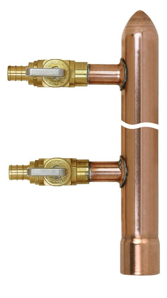 Sioux Chief Copper Female Sweat x Spin Closed Valve Manifold 