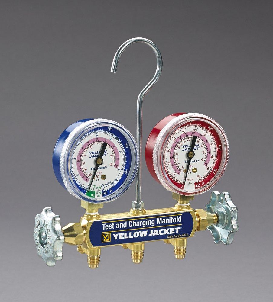 YELLOW JACKET&reg; Red Manifold ONLY For R410A 