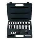Stanley Full Polish 20-Piece Drive with 12-Point Socket Set 