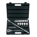 Stanley Polished Chrome 12-Point Socket Set 