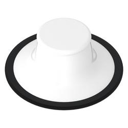 Brass Disposal Stopper in White