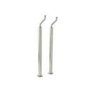 Pair of Floor Supply Union for Exposed Tub Filler in Polished Nickel