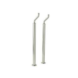 Pair of Floor Supply Union for Exposed Tub Filler in Polished Nickel