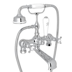 Two Handle Roman Tub Faucet in Polished Chrome