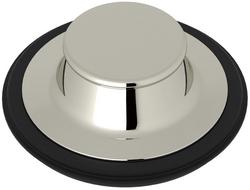 Brass Disposal Stopper in Polished Nickel