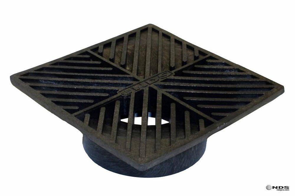 NDS Black Square Grate in Black 