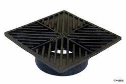 2 in. Square Grate in Black