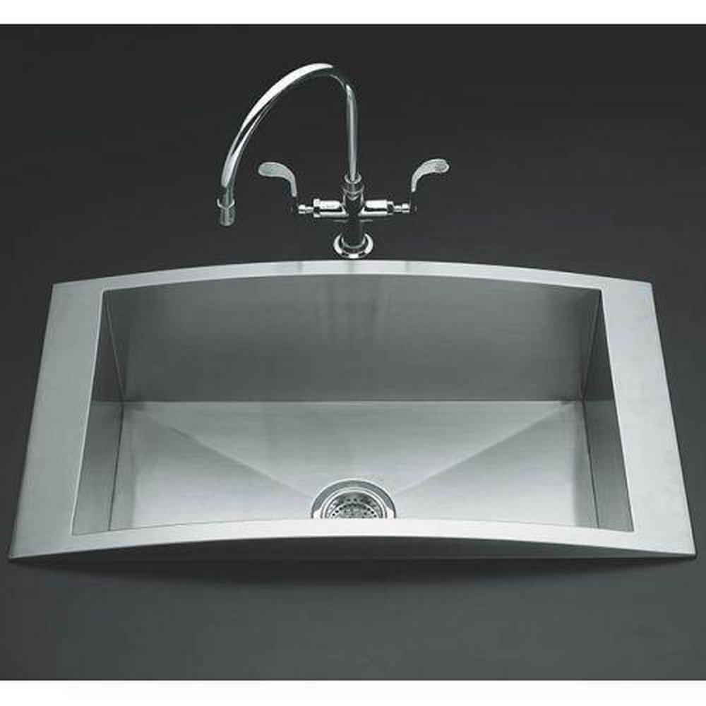 KOHLER Polished Chrome Two Handle Kitchen Faucet 