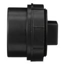 Black ABS DWV Fitting Cleanout Adapter with Plug 