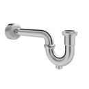 PROFLO&reg; Chrome Adjustable Tubular Brass P-Trap with Cleanout 
