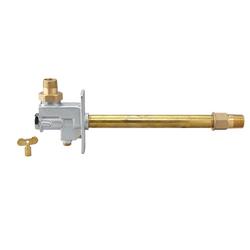 Chrome Plated 3/4 in. Union Male Threaded x Union 3/4 in. Wall Hydrant