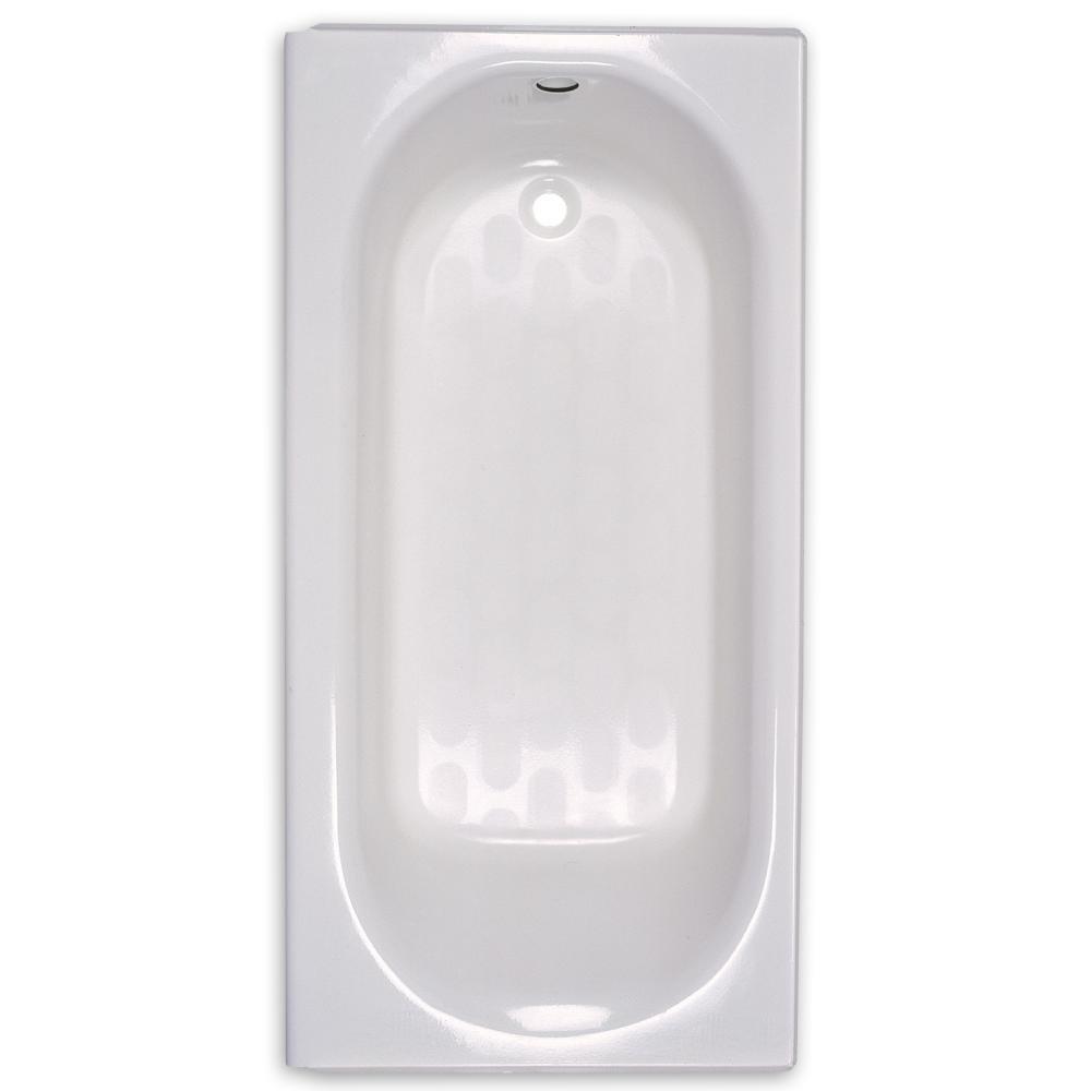 American Standard Bone Oval Rectangular Bathtub with End Drain 
