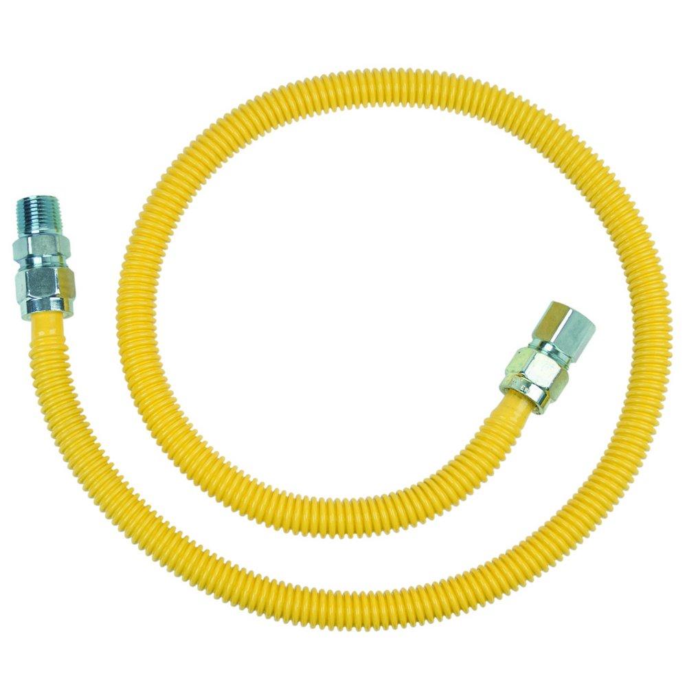 BrassCraft Yellow 1/2 in. FIP x MIP Gas Appliance Connector in Yellow 