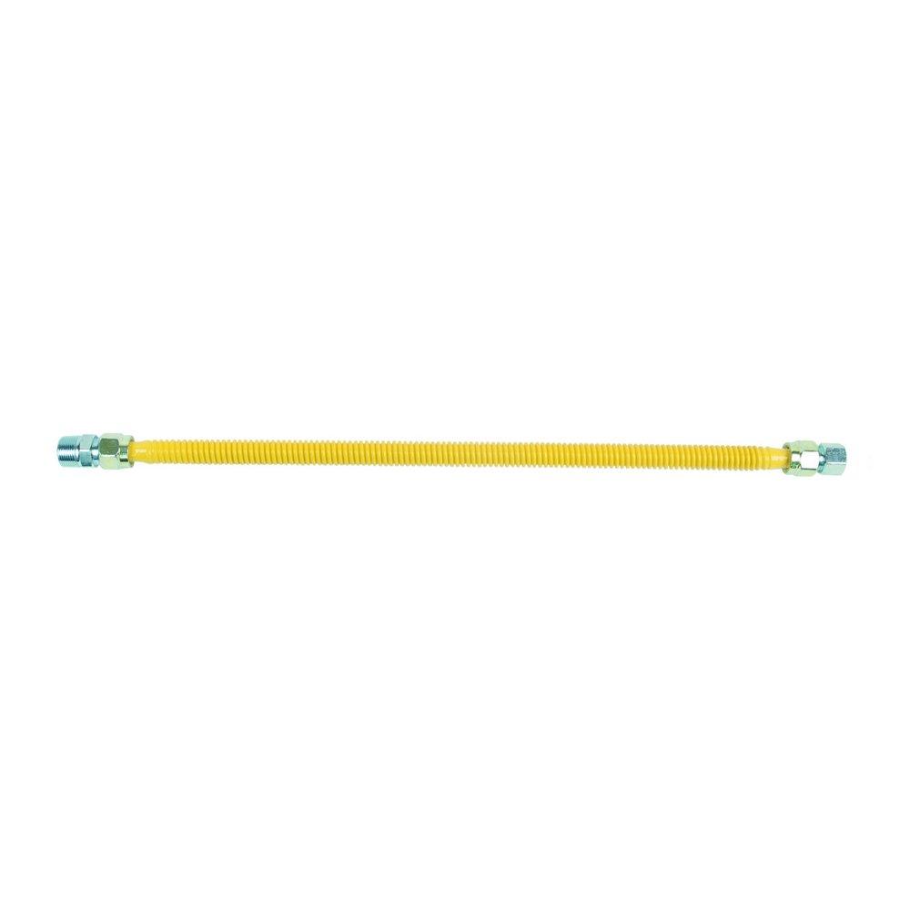 BrassCraft Yellow 3/4 in. FIP x MIP Gas Appliance Connector in Yellow 