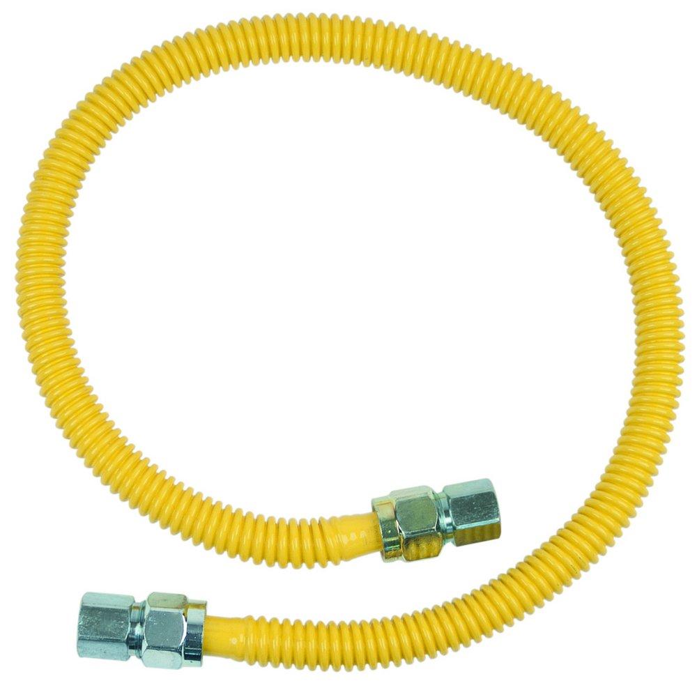 BrassCraft Yellow 1/2 in. FIP Gas Appliance Connector in Yellow 