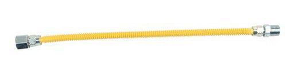 BrassCraft Yellow 1/2 in. FIP x MIP Gas Appliance Connector in Yellow 