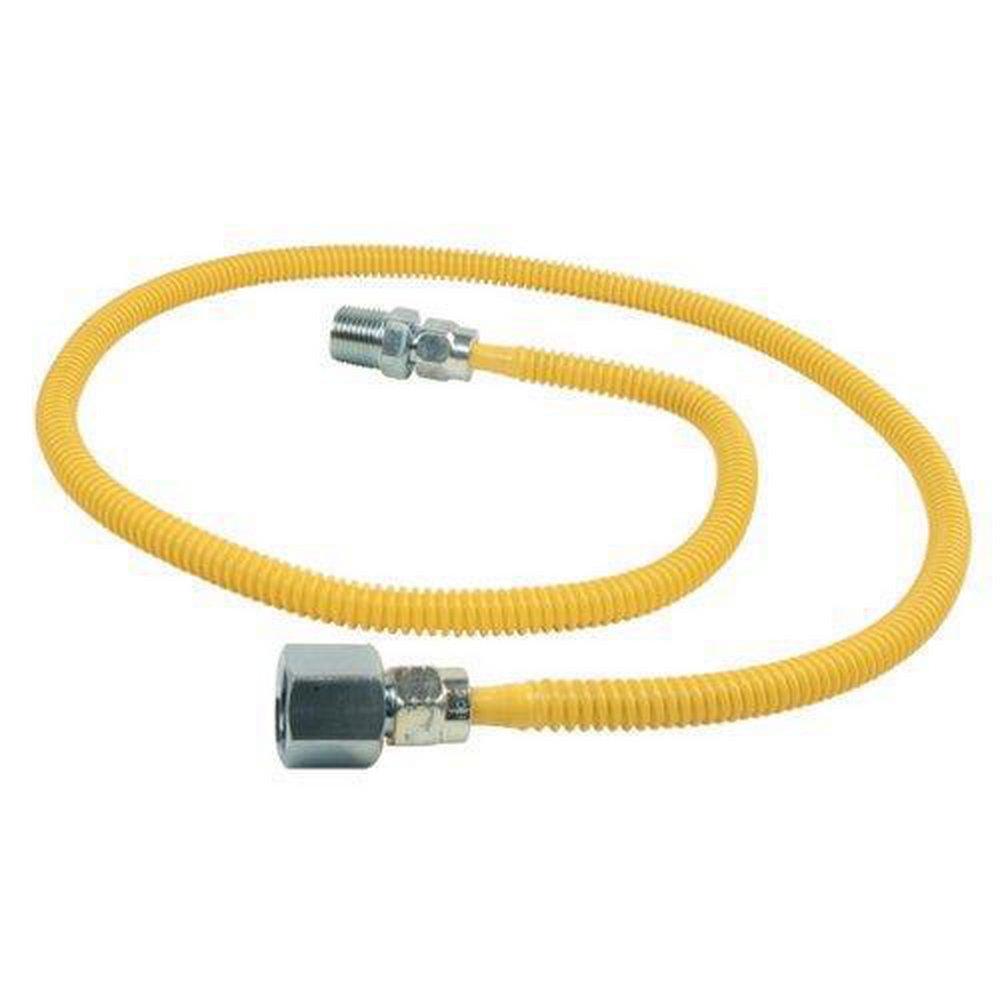 BrassCraft Yellow 1/2 in. FIP x MIP Gas Appliance Connector in Yellow 