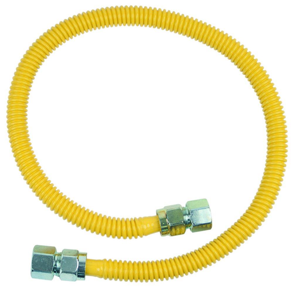BrassCraft Yellow 3/4 in. FIP Gas Appliance Connector in Yellow 