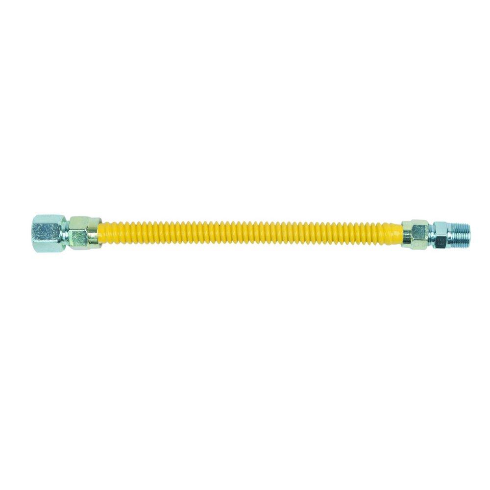 BrassCraft Yellow 1/2 in. FIP x MIP Gas Appliance Connector in Yellow 