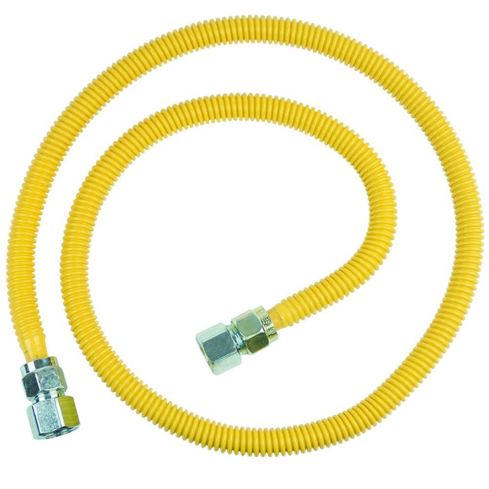 BrassCraft Yellow 3/4 in. FIP Gas Appliance Connector in Yellow 