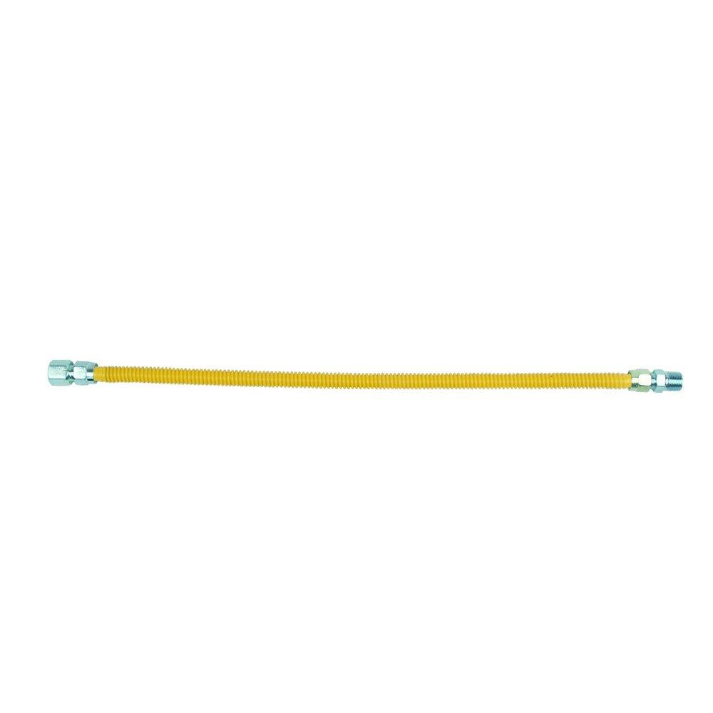 BrassCraft Yellow 1/2 in. FIP x MIP Gas Appliance Connector in Yellow 