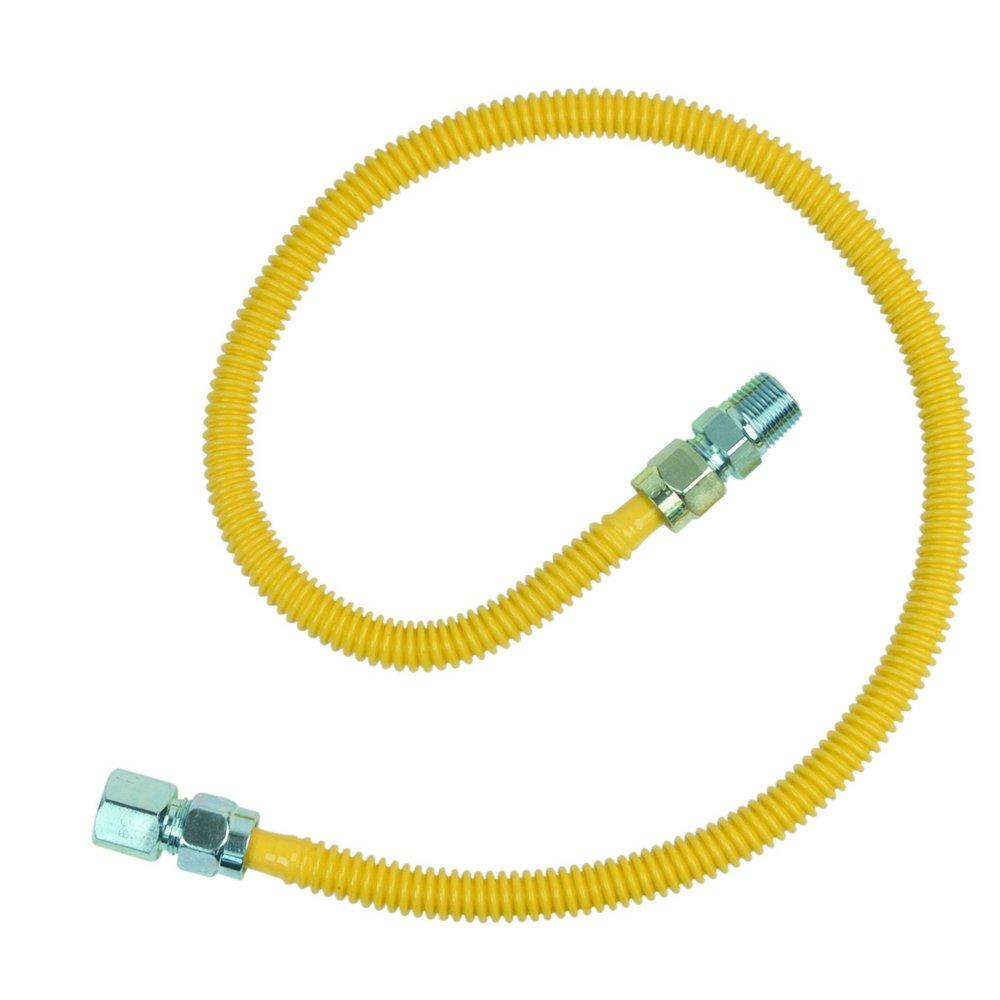 BrassCraft Yellow 1/2 in. FIP x MIP Gas Appliance Connector in Yellow 