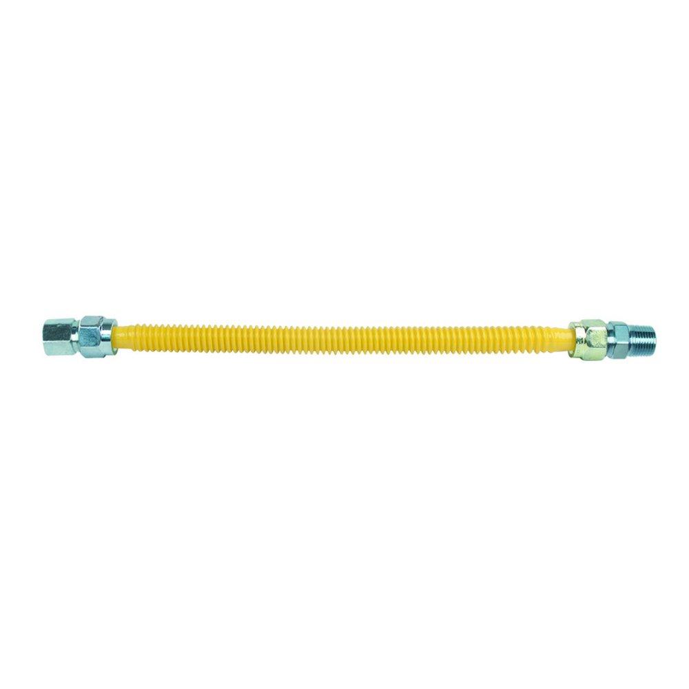 BrassCraft Yellow 1/2 in. FIP x MIP Gas Appliance Connector in Yellow 