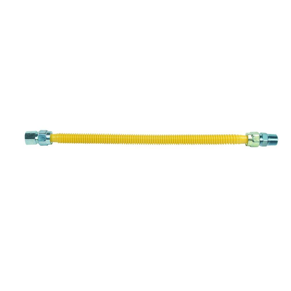 BrassCraft Yellow 1/2 in. FIP x MIP Gas Appliance Connector in Yellow 