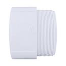 White PVC DWV Male Adapter 