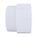 White PVC DWV Male Adapter 