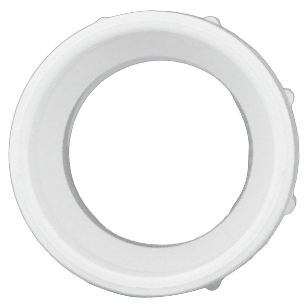 White PVC DWV Cleanout Tee with Plug 