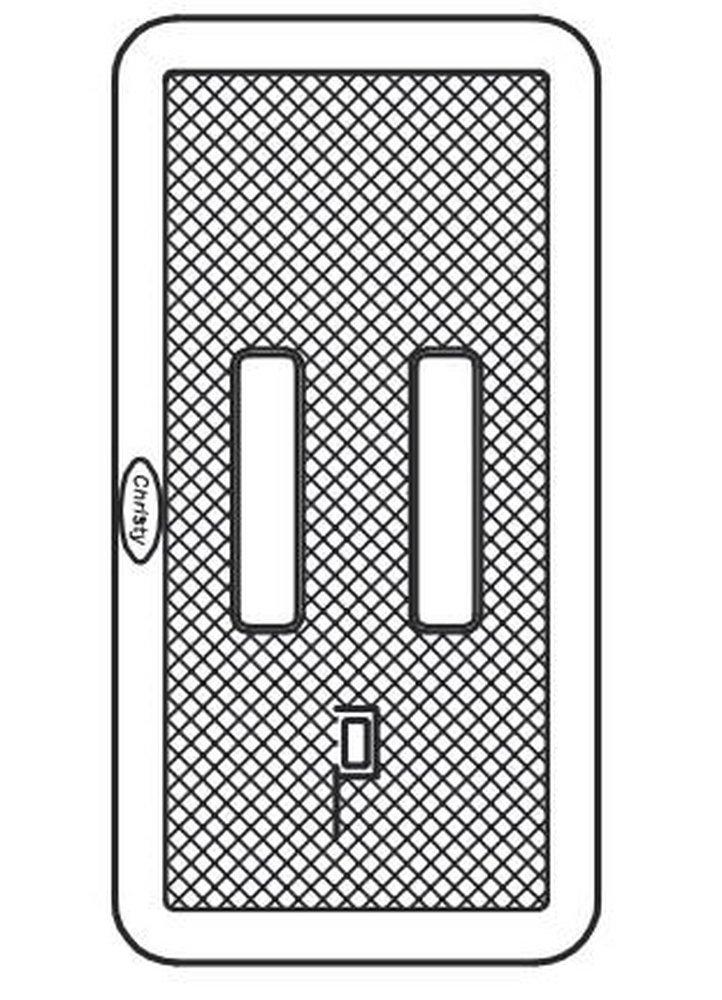 Christy Concrete Products 2 x 10-5/8 in. Cast Iron Water Meter Lid 
