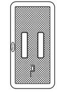 Christy Concrete Products 2 x 10-5/8 in. Cast Iron Water Meter Lid 