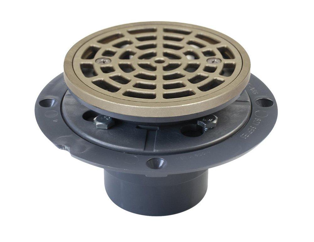 Sioux Chief Hub Plastic Nickel Bronze Shower Drain 