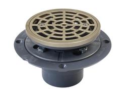 2 in. Hub Plastic Nickel Bronze Shower Drain