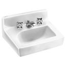 20-1/2 x 18-1/4 in. Oval Wall Mount Bathroom Sink in White