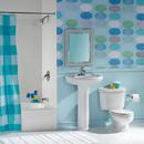 American Standard White Pedestal Vessel 