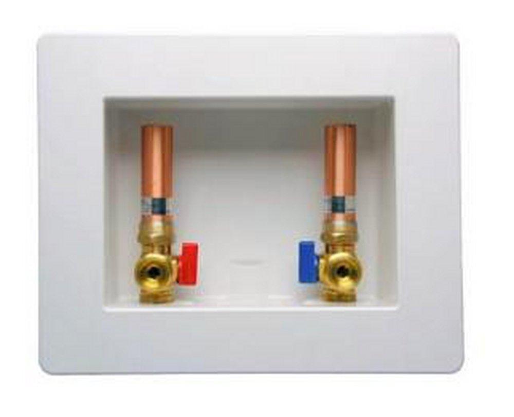 LSP Products Group White 3-1/8 x 10-3/8 x 8-7/16 in. Washing Machine Supply Box 