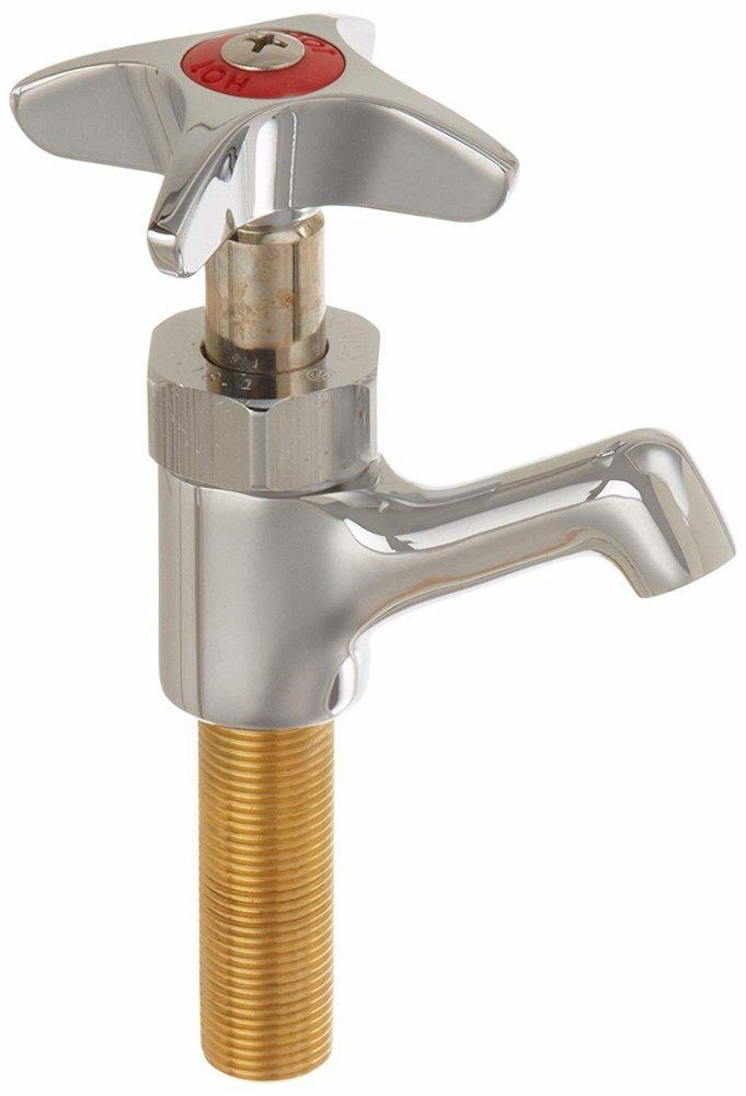 Fisher Polished Chrome Single Handle Cross Deck Mount Food Service Faucet 