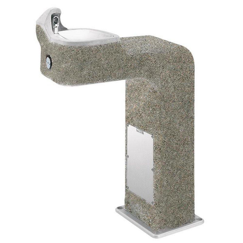 Haws&reg; Grey ADA Pedistal Drink Fountain 