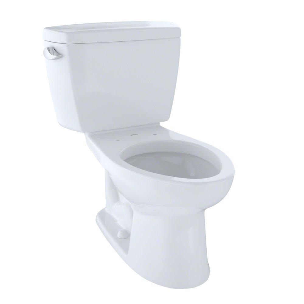 TOTO Cotton 1.6 gpf Elongated Two Piece Toilet 